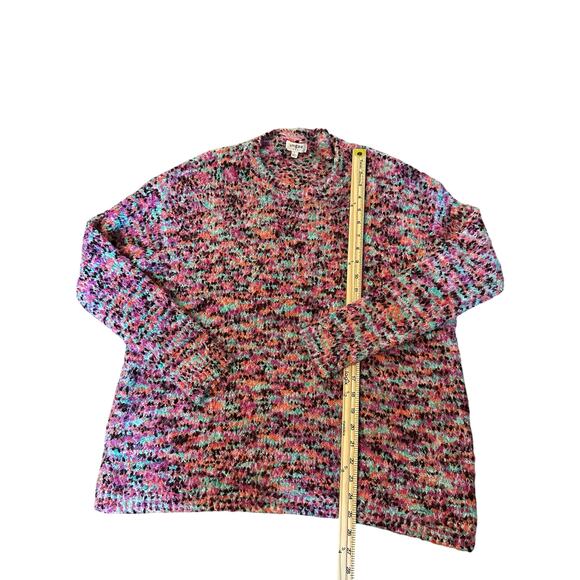 Umgee Multicolor Knit Sweater | Size L | Cozy Oversized FallFashion Y2KStyle - Picture 5 of 8